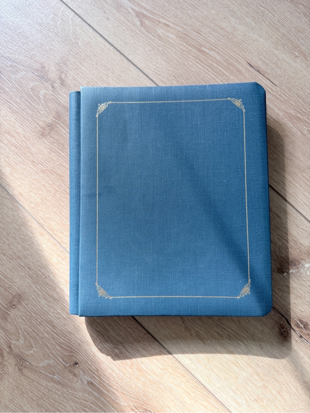 Creative Memories 8x10 blue scrapbook